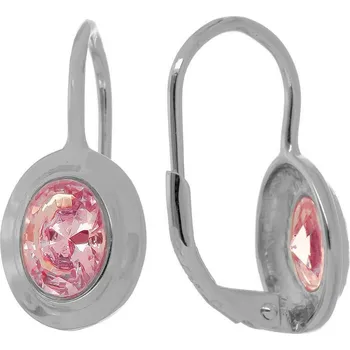 Náušnice Argento 65851 Stříbrné náušnice - oválný zirkon