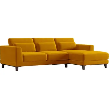 Pohovka Windsor & Co Sametová rohová pohovka Leon 260 cm, pravá