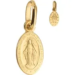 Argento 8A008 Zlatý přívěsek Zázračná medailka