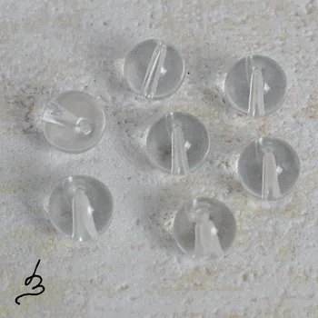 Drahý kámen Křišťálová kulička 8mm - 10 ks