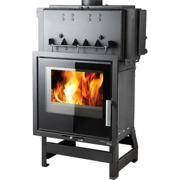 Krbová vložka Krbová vložka VESUVIO II/15/2S s výměníkem, černá/potisk skla