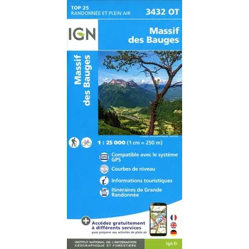 Massif des Bauges 1:25 000