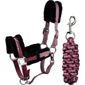 Ohlávka a vodítko Ride and Shine Rose Horka Velikost: FULL