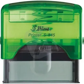 Razítko Shiny Razítko S-845 New Printer line, zelený transparentní strojek