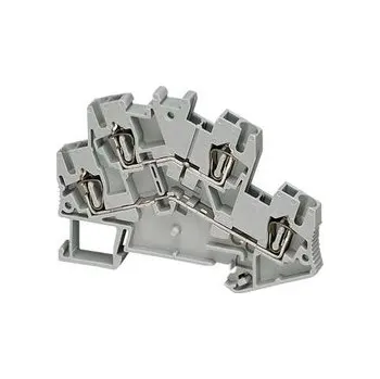 NSYTRR24D Linergy pružinová svorka, 2 patra, 4 body, 2,5mm2 šedá, Schneider Electric