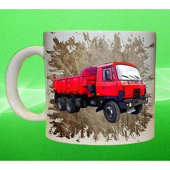 hrnek s náklaďákem české výroby 815 hnědý (hrnek s náklaďákem )