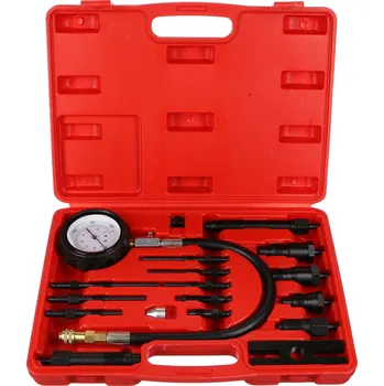 Autodiagnostika Sada pro testování komprese naftových motorů MECHANIC ENGINE TESTER 19, 0-70bar, 19ks SIXTOL