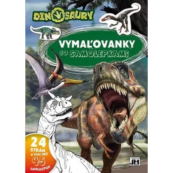 První čtění Vymaľovanky so samolepkami - Dinosaury (A4)