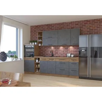 Kuchyňská linka Kuchyňská linka VIGO matera/dub lancelot, Sestava J, 270