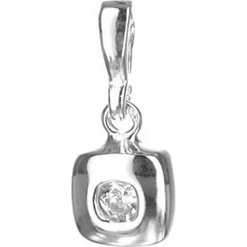 Přívěsek Argento 82333 Stříbrný přívěsek - čirý kulatý zirkon