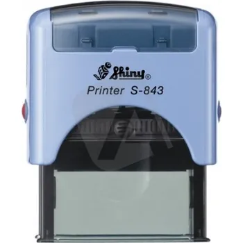 Razítko Shiny Razítko S-843 New Printer line, modrý strojek