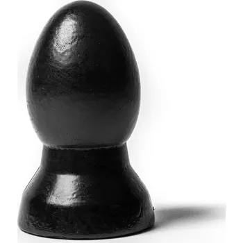 Anální kolík Mister B WAD Ornament of Oblivion Plug Black M, černý anální kolík 14 x 7,1 cm