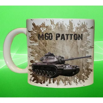 hrnek s tankem M60 Patton I 150ml (army hrnek vojenský hrneček)