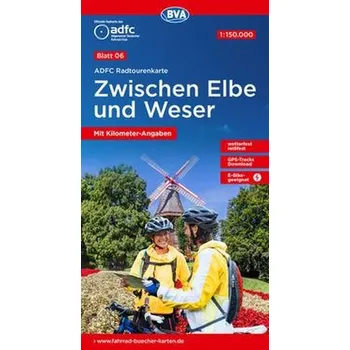 ADFC-Radtourenkarte 6 Zwischen Elbe und Weser 1:150.000, reiß- und wetterfest, GPS-Tracks Download - Allgemeiner Deutscher Fahrrad-Club e.V. (ADFC)