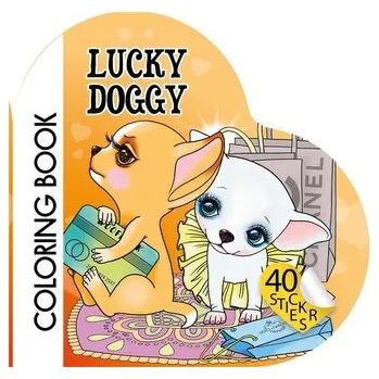 Set školních potřeb Kolorowanka Curly z naklejkami BR Serce 2220