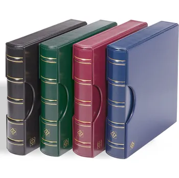 Obal pro sběratelský předmět Leuchtturm EXCELLENT Classic kroužkové desky s kazetou Barva: Modrá