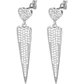 Náušnice Argento 64756 Stříbrné náušnice - čiré kulaté zirkony