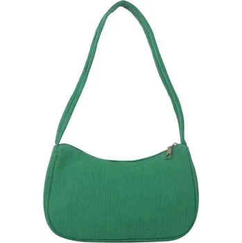 Barevná retro ramenní kabelka - Zelená