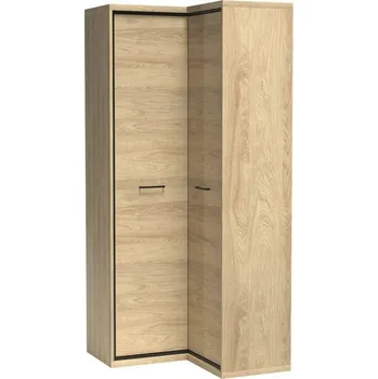 Šatní skříň Rohová skříň IPPOLITO, dub hickory +možnost VÝNOSU + vyzvednutí ZDARMA