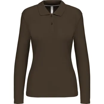 Dámská košile KARIBAN Dámská polokošile pique dl.rukáv Velikost: 3XL, Barva: tmavá khaki