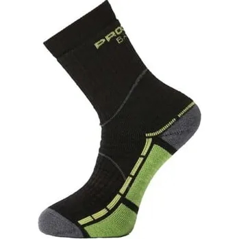 Dámské ponožky TRAIL BAMBOO turistické ponožky s bambusem černá/zelená 35-38