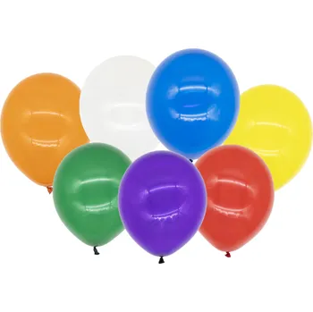 Balónek Amscan Výhodné balení50 ks kulatý latexový balónek 27,5cm - Crystal mix