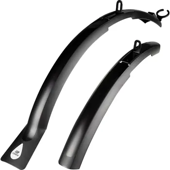 Blatník na kolo blatníky FORCE 26 - 28" s lopatkou, plast, černé