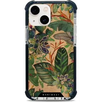 Pouzdro na mobilní telefon Odolný obal Mobiwear MagSafe Elite Bumper - Apple iPhone 13 Mini - D013D Sukulenty (Odolný kryt, pouzdro, obal Mobiwear Elite Bumper na mobil Apple iPhone 13 Mini - D013D Sukulenty, materiál Plast + TPU silikon + kov - zesílená ochrana telefonu, podpora)