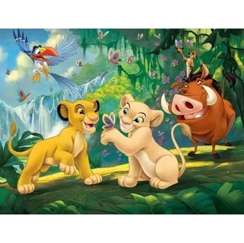 Diamantové malování Disney Diamantové malování - motivy z oblíbené pohádky "Lví král" - hranaté diamanty II Rozměry: 20x25 cm, Varianta: F