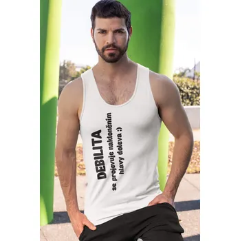 Pánské tílko Pánské tílko Debilita Barva: Bíla, Velikost: L