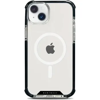 Pouzdro na mobilní telefon Odolný obal Mobiwear MagSafe Elite Bumper - Apple iPhone 14 Plus - D001D Čiré (Odolný kryt, pouzdro, obal Mobiwear Elite Bumper na mobil Apple iPhone 14 Plus - D001D Čiré, materiál Plast + TPU silikon + kov - zesílená ochrana telefonu, podpora MagSafe,)