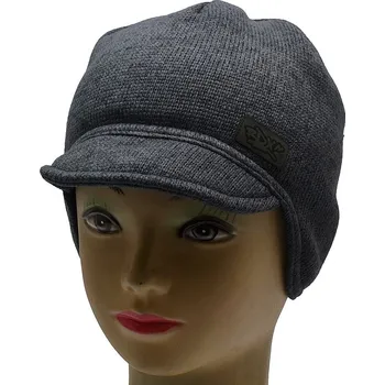 Kukla Zimní čepice na uši s kšiltem RDX 3991 Barva: šedá, Velikost: 4 (3-5 let)