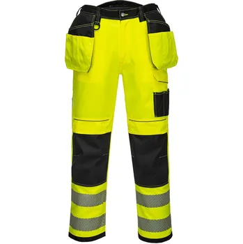 Sport PORTWEST HI-VIS HOLSTER PW3 T501 / Reflexní kalhoty, zkrácené - HV žlutá/černá UK 33/EU 48