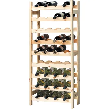 Stojan na víno Kesper Borovicový regál na 36 lahví vína 120 x 51 x 27 cm