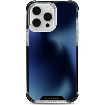 Pouzdro na mobilní telefon Odolný obal Mobiwear MagSafe Elite Bumper - Apple iPhone 15 Pro Max - D037D Modrý odstín (Odolný kryt, pouzdro, obal Mobiwear Elite Bumper na mobil Apple iPhone 15 Pro Max - D037D Modrý odstín, materiál Plast + TPU silikon + kov - zesílená ochrana telefon
