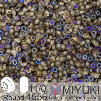 Korálek Korálky Miyuki Round 11/0. Barva 4556 Azuro Matte. Balení 5g.