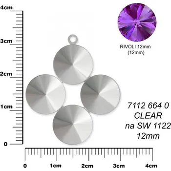 Přívěsek PŘÍVĚSEK na RIVOLKY 4x ozn.-7112-664-0. Barva stříbrná.