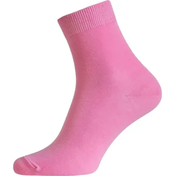 Dámské ponožky Bavlněné ponožky s lycrou růžové, Velikost: 35 - 37 (3 - 4), Barva: Růžová
