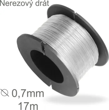 Hobby drát Nerezový drátek o průměru 0,7mm v délce 15m pro drátkování