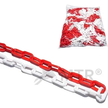 Řetěz MTR Řetěz plastový Varianta: Řetěz plastový 6mm červeno-bílý