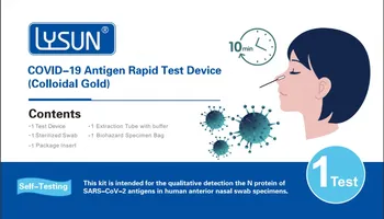 Diagnostický test Lysun Covid-19 Antigen Rapid Test Device Colloidal Gold 1 ks