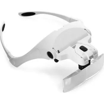 Lupa Diva LASHES Brýle zvětšovací s LED osvětlením Barva: Bílá