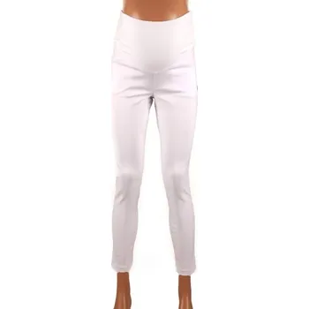 Těhotenská móda Bílé těhotenské kalhoty BRANCO WHITE (2443)