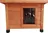 Venkovní dřevěný domeček pro kočky 68,5 x 54 x 51,5 cm, hnědý
