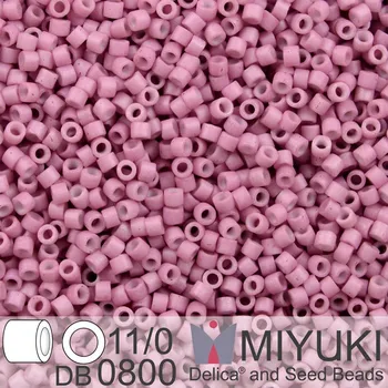 Korálek Korálky Miyuki Delica 11/0. Barva Dyed SF Op Antique Rose DB0800. Balení 5g