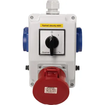 Elektrická zásuvka FAMATEL Kombinace SB025 3xzásuvka +spínač IP44 SB025