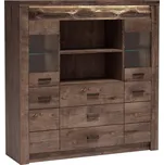 Casarredo Vitrínová komoda INDIANAPOLIS I-22 jasan tmavý