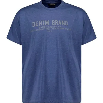 Pánské tričko Pánské tričko ADAMO SIMON modro šedé potisk krátký rukáv 5XL - 12XL Adamo ODE-AD-139021-350 - 5XL