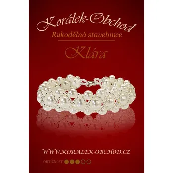 ostatní stavebnice Rukodělná KORÁLKOVÁ STAVEBNICE náramek. Označení KLÁRA
