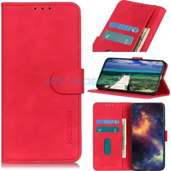 Pouzdro na mobilní telefon Pouzdro Book Realme C21 Retro Texture otevírací červené a zpět 9 Kč s ATC Clubem